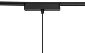 Sistem de iluminat modern pe șină cu 6 pendule negre monofazat - Magnetic Lance