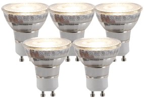 Set de 5 becuri LED GU10 cu 3 trepte de reglare a luminozității 5W 260lm 2700K