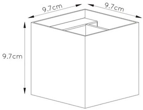 Lucide 09217/04/36 - Aplica perete LED XIO 1xG9/4W/230V antracit