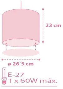 Lustră pentru copii Dalber 62002S COLORS 1xE27/60W/230V
