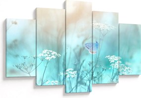 Tablou - Fluture în albastru (150x105 cm)