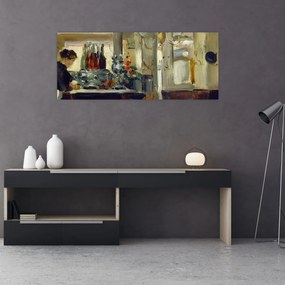 Tablou - Style of Edouard Manet, Bon Bock Cafe, reproducere (120x50 cm)