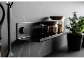 WENKO Poliță JET 25 x 7,5 cm, neagră - 71147800