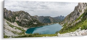 Tablou cu lac în munți (120x50 cm)