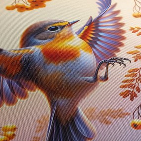 Tablou - Pasăre cu scoruș (90x60 cm)