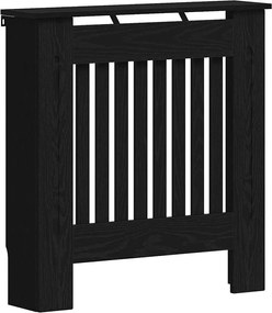 vidaXL Capac pentru radiator Stejar Negru 78 x 19 x 81,5 cm