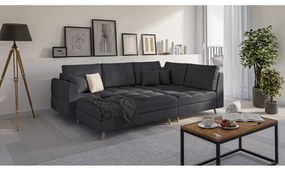 Taburet gri închis Ariella – Ropez