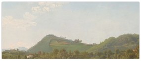 Tablou - Simon Denis,  View Near Naples, reproducere (120x50 cm)