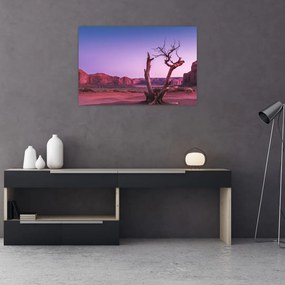 Tablou u copaci lângă pietrile roșii (90x60 cm)