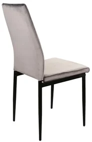 Scaun de bucaterie Atom Velvet, gri deschis