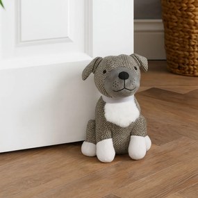 Opritor ușă decorativ H&amp;S Collection, cățel gri închis, 1 kg