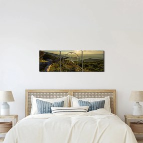 Tablou - Priveliștea (cu ceas) (90x30 cm)