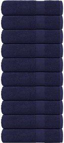 vidaXL Prosoape de mâini, FROGN, albastru marin, 10 buc., 50x100 cm, 360 g/m²
