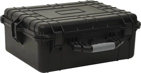 vidaXL Bagaj de zbor portabil, negru, 55x43x21 cm, PP