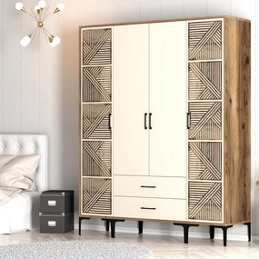 Dulap de haine Kiara PTP (Nuc + Crem). 1088478