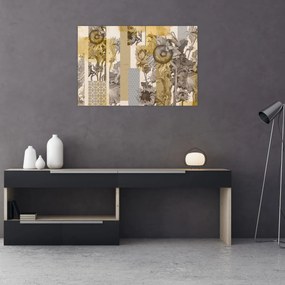 Tablou - Colaj cu floarea-soarelui (90x60 cm)