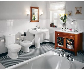 Rezervor WC, Villeroy&amp;Boch Hommage, alimentare laterala/spate, Star White CeramicPlus, 772111R2