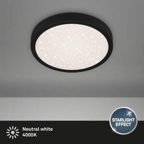 Plafonieră LED RUNA LED/18W/230V neagră Briloner 3048-015