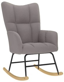 vidaXL Scaun balansoar, gri taupe, material textil