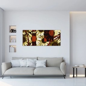 Tablou cu flori (120x50 cm)