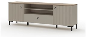 Dulap TV Demandaron 2 (taupe + stejar silverjack). 1116814