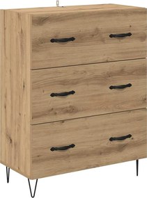 vidaXL Bufet cu sertar Stejar Artizanal 69,5 x 34 x 90 cm