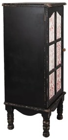 Dulap negru, din lemn, aspect vintage, NoirRouge