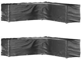 vidaXL Husă mobilier de grădină formă în L, 20 ocheți, 300x300x90 cm