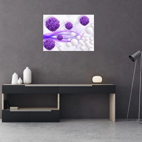 Obraz - Bilă, bile mici, flori (70x50 cm)