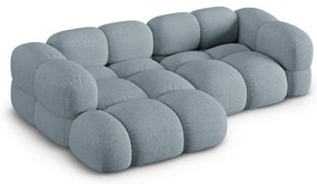 Colțar albastru deschis (cu colț pe partea stângă/cu șezlong) Loretto – Cosmopolitan Design