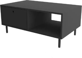Masuta cafea Nando cu sertar,living,culoare antracit,100 cm