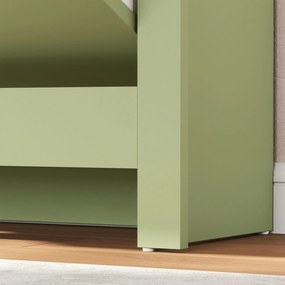 HOMCOM Dulap pentru încălțăminte 12 perechi, dulap îngust cu 2 sertare rabatabile și rafturi reglabile, verde | Aosom Romania