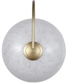 Aplica LED metal auriu sticla decorativa Confetti