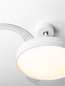 Lustra LED cu Ventilator si telecomanda NEVMA alb