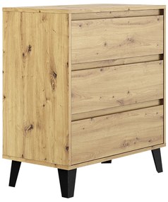 Comoda BOGAN 3S70, stejar Artisan