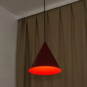Lampă suspendată pe cablu ETNA II, 1xE27/15W/230V, Ø 25 cm, roșu