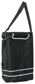 vidaXL Carucior de cumpărături cu sistem de urcare scări, negru, 40 L