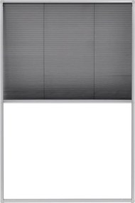 vidaXL Ecran insecte pentru ferestre, aluminiu, 80x120 cm