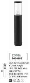 Stalp mic pentru iluminat exterior IP54 ZOSIA