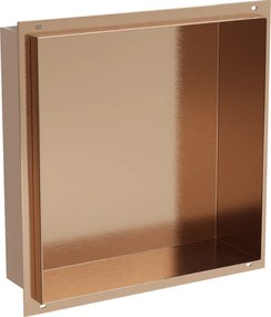 Mexen X-Wall-NR raft de nișă fără flanșă 30 x 30 cm, cupru periat - 19C1303010