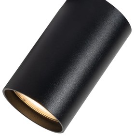 Set de 6 spoturi încastrate moderne negre GU10 50mm - Chels