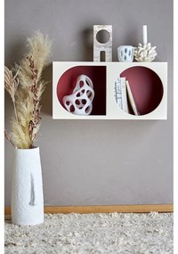 Bibliotecă de perete roșie/albă 30x60 cm Graphia – Bloomingville