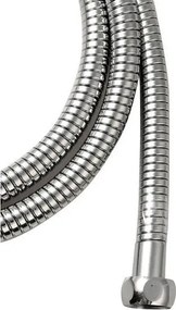 Furtun de duș argintiu lucios din oțel inoxidabil Lux – Sapho