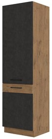 Dulap de bucătărie pentru alimente Virion 60 DK 210 2F (Stejar lancelot + gri). 1032606
