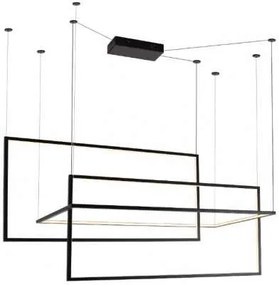 MaxLight Geometric lampă suspendată 1x80 W negru P0271D