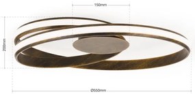 Orion DL 7-638-LED CIRCUS LED/30W/230V plafonieră dimabilă maro/patină