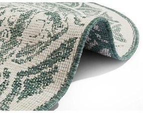 Covor adecvat pentru exterior NORTHRUGS Siruma, ø 140 cm, verde-crem