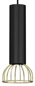 Lustră pe cablu DANTE 1xGU10/25W/230V neagră/aurie