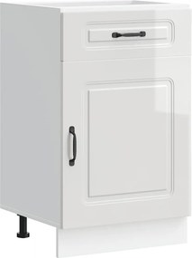 vidaXL Dulap bază de bucătărie „Kalmar” lemn prelucrat alb lucios