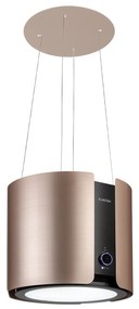 Skyfall Smart, hota insula, Ø 45 cm, recirculare, 402 m³ / h, LED, auriu